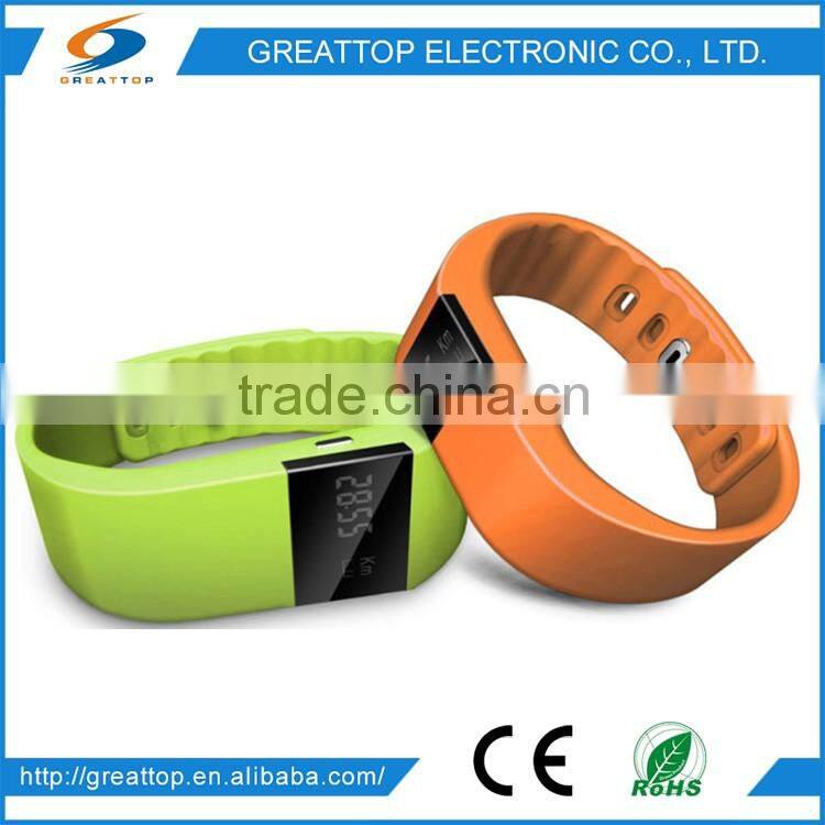 High Quality Cheap silicone wrist pedometer