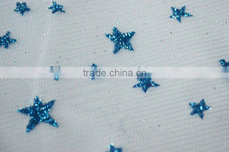 Polyester Glimmer Tulle Metallic Fabric for Decoration And Party Dress