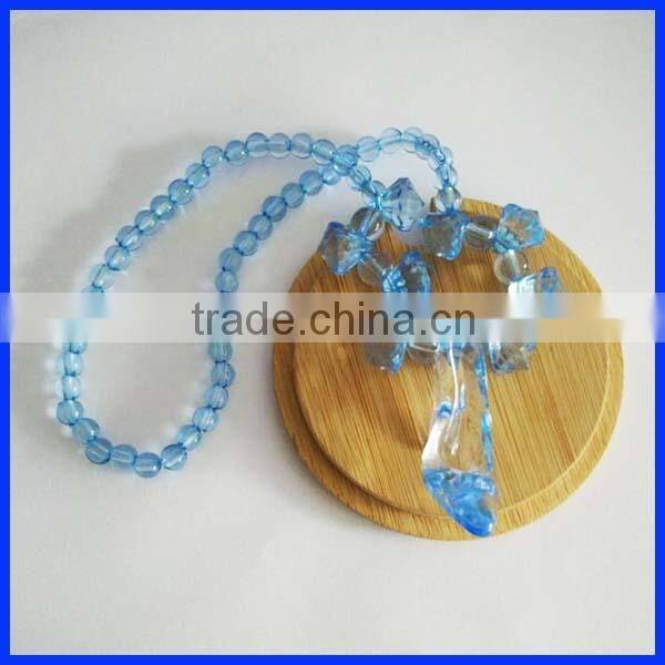 High evaluation frozen Elsa flower necklace for girls