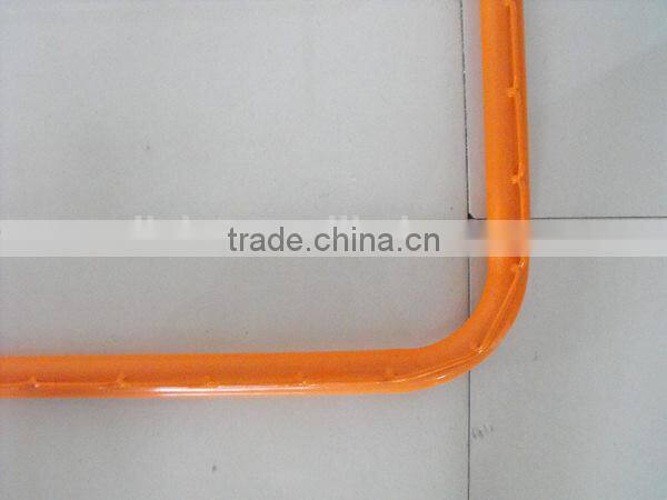 Street hockey goal post for training with a shooting target