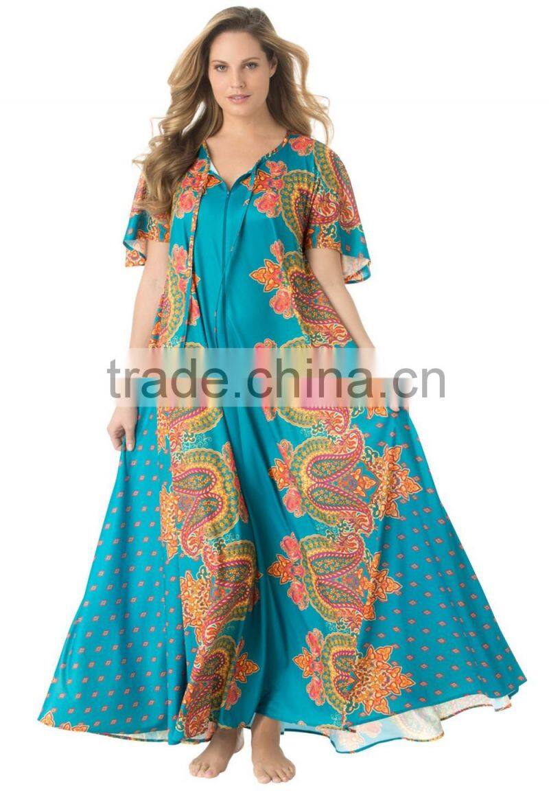 Cheap Women's Plus Size Pajamas Ethnic Long Dress