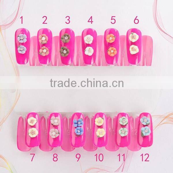 Polymer Clay Nail Art Flower /3D Silicone Nail Art Flower