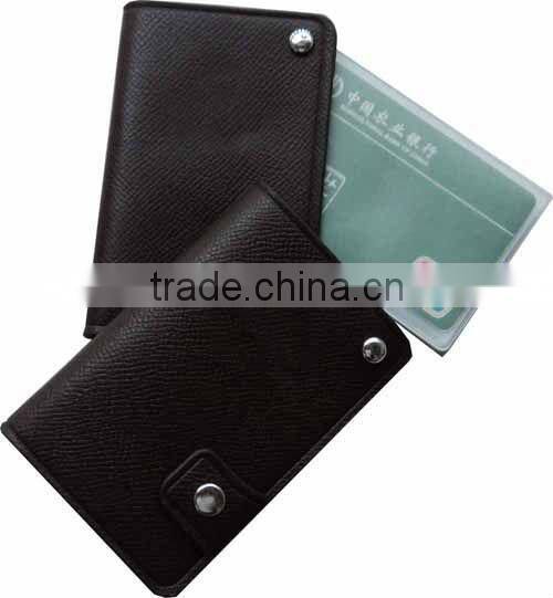 Promotional Spin Style faux leather credit card holder