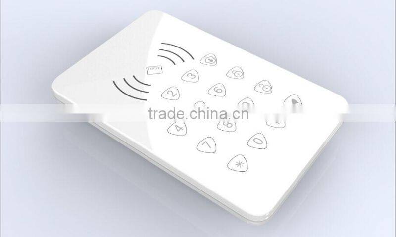 RFID keyboard with Touch screen ! Nice design wireless keyboard with SMS alert when lower power