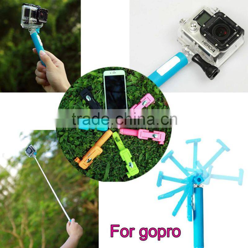 2015 wireless wholesale extendable hand held selfie monopod