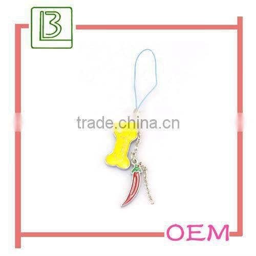 Unisex metal cell phone strap