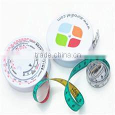 Long Distance Green ABS Case Fiberglass Tape Round Retractable 10 Meter Tape Measure With Hand Crank