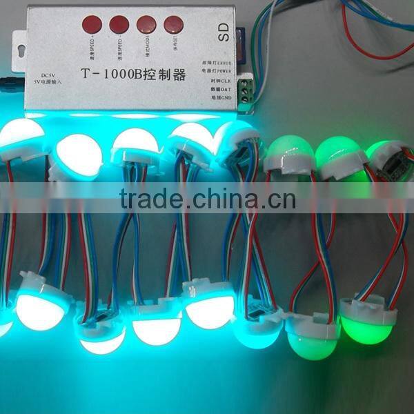 parallel connection led modules waterproof IP67 DC 12V Led pixel modules Diameter 30mm DMX512 led modules