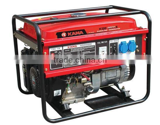 KAMA gasoline generator set Single phase 6.8Hp/7.48Hp 50Hz/60Hz for sale