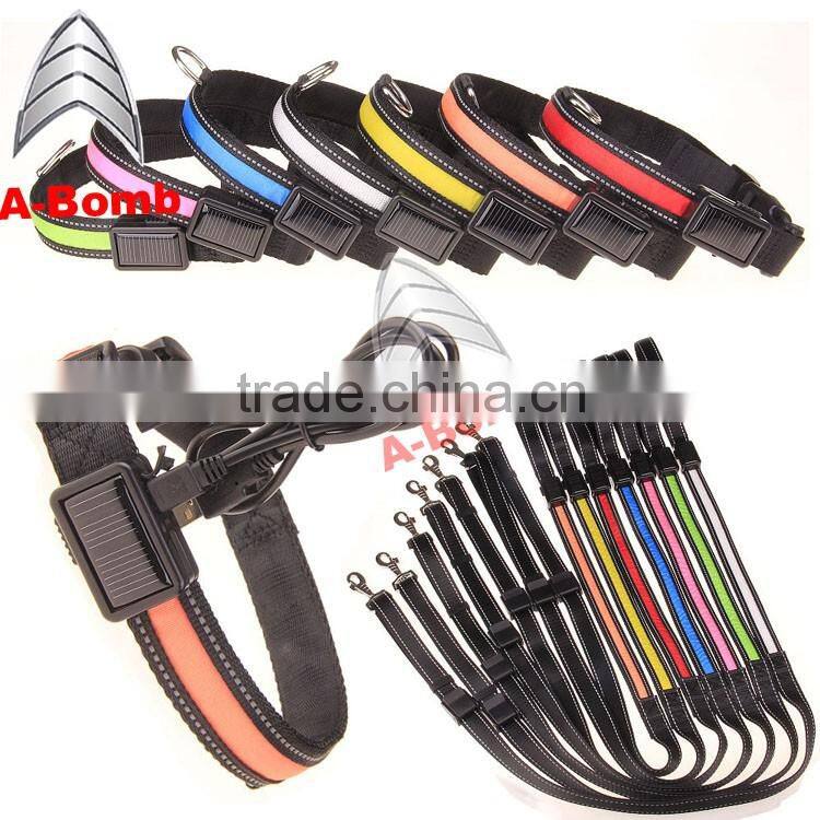 2016 A-bomb LED/solar pet collar