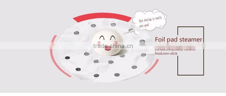 High quality aluminium foil pan steamer mat food plate dim sum paper