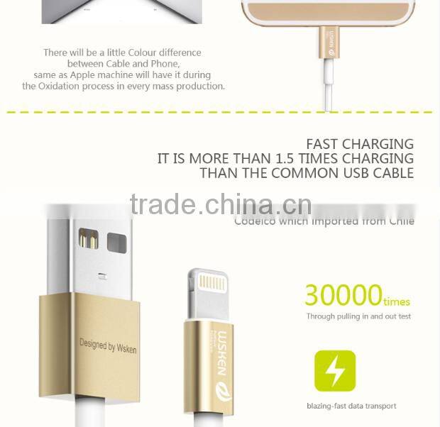 WSKEN MFI Authentication USB Cable For iPhone 6