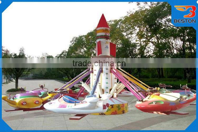 Kids Favorite Outdoor Carnival Rides Self Control Plane Rides For Sale