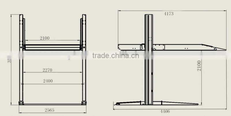auto hoist car lift hydraulic car parking lift