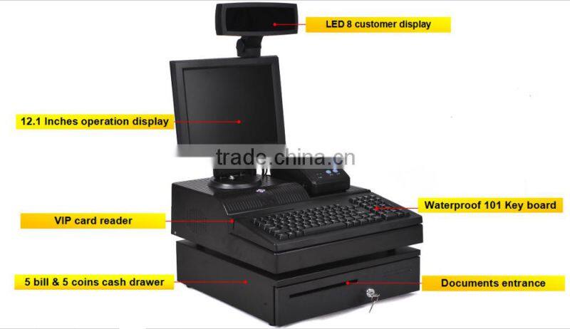 keyboard POS terminal hardware with cash drawer manufacture