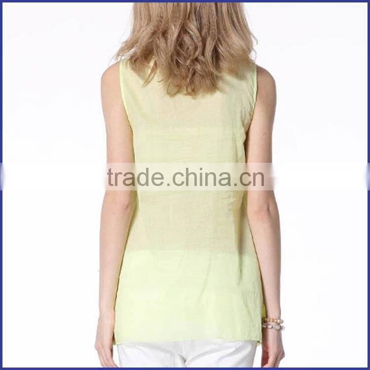 Plus size sleeveless women summer chiffon dress with low prices made in China
