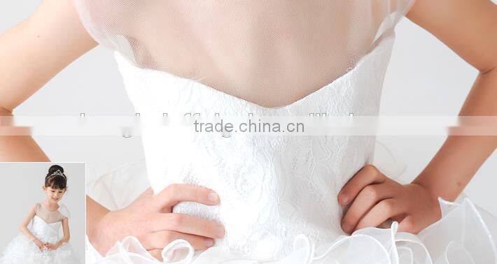 2015 hot sale children real sample flower girl dress