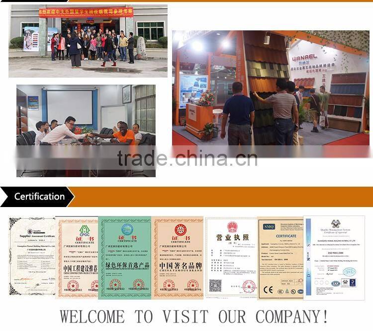 China Popular Natural Black Stone Coated Cheap Roof Tile Price