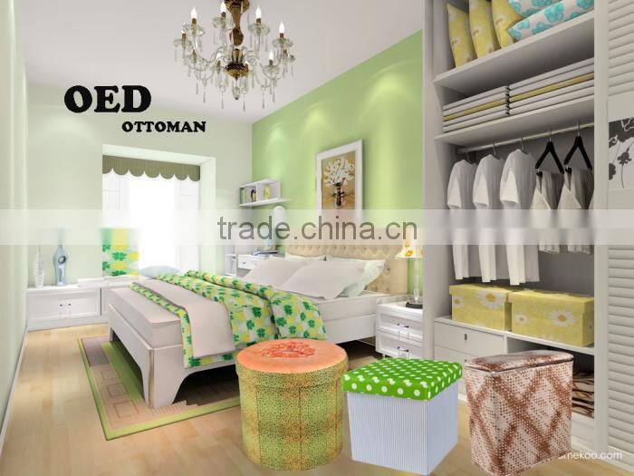 Durable Storage Laundry Ottoman