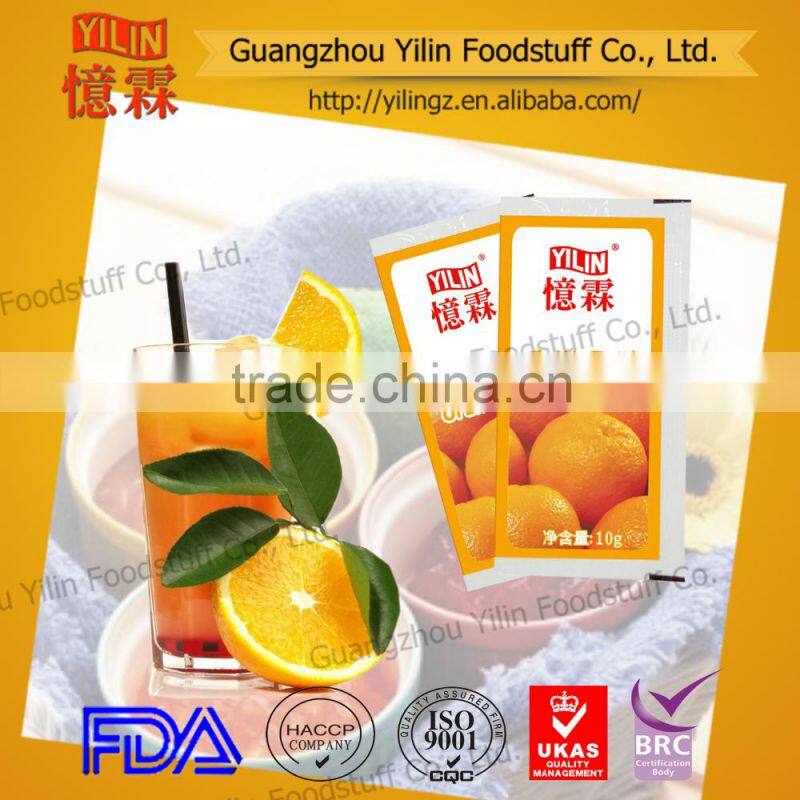 18g small sachet orange Jam branded in China factory
