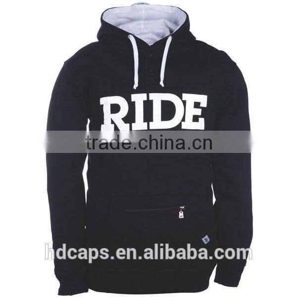 Custom fashion two color hoodies/custom made hoodies