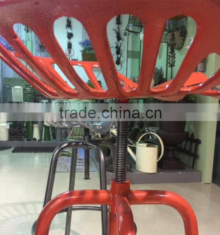 Esschert Design Tractor Seat adjustable vintage metal counter stool