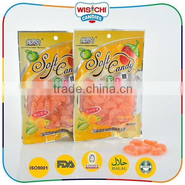 New flavors multi colored halal soft candy for kids