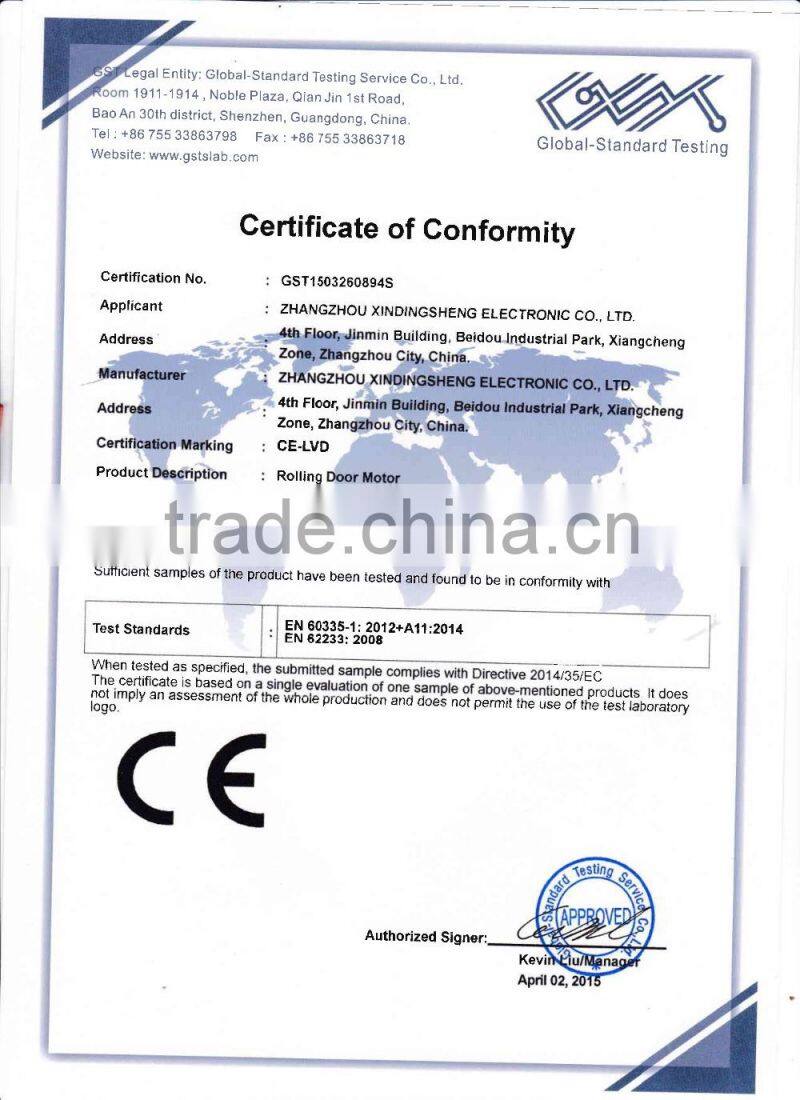 Low noice automatic swing door motor 24V 500kg