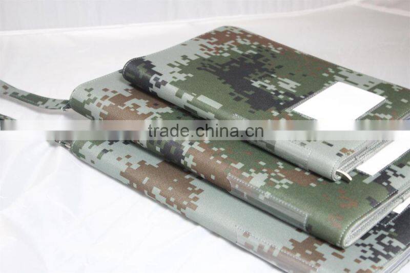 High Quality Different Size Military camouflage file folder, Military Portfolio For Nylon Material