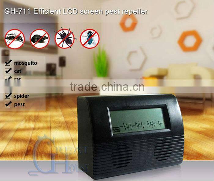 GH-711 LCD displayable ultrasonic insect reject pest control