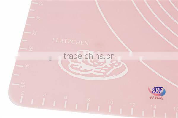 Tufeng anti- static Circular Pattern dish drying silicone table mat