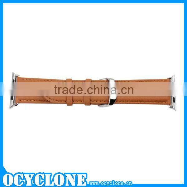 Top leather wristlet for apple watch accessory