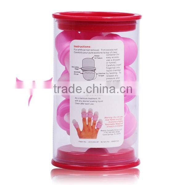 Cheap DIY Acrylic UV Gel Cap Tip Set Acetone resistant nail removal Nail Soakers