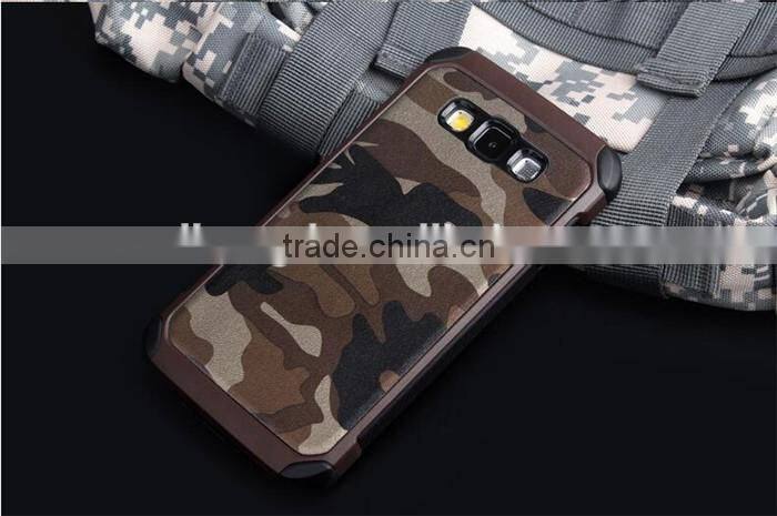 2 in 1 Army Camo Camouflage Armor Hybrid case For Galaxy E7 E5 A7100