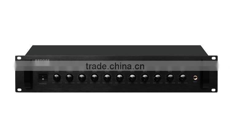 PMS-1060D small size speaker wireless receiver 2.1 DC 12v bluetooth USB Mp3 SD Audio Power Mixer amplifier