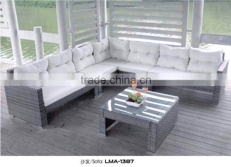 2016 new style sofa patio furniture sofa outdoor rattan garden furniture