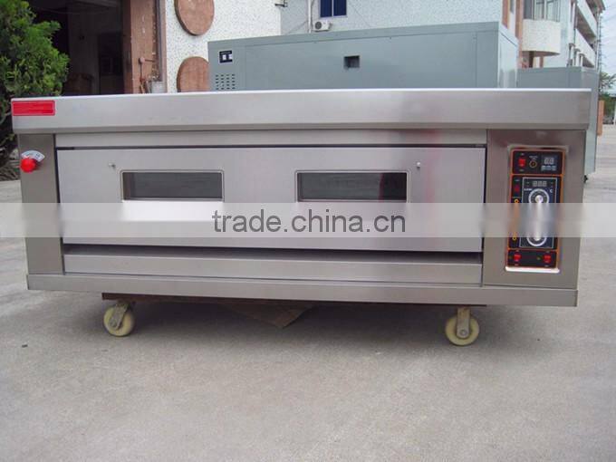 Single deck three trays Professional Gas bread bakery Oven baking equipment