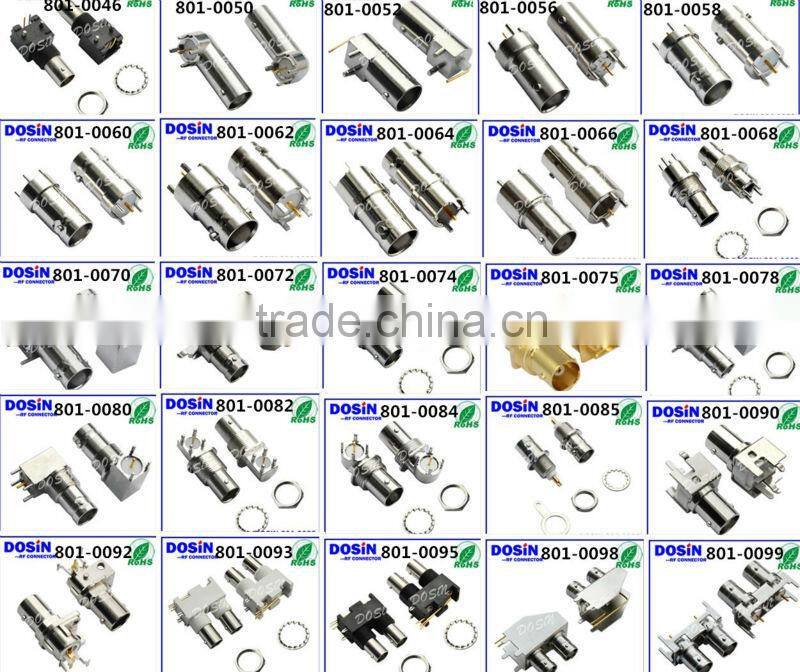 Factory price bnc male crimp for cable RG11/58/59/6 bnc connector rg58 bnc compression connector