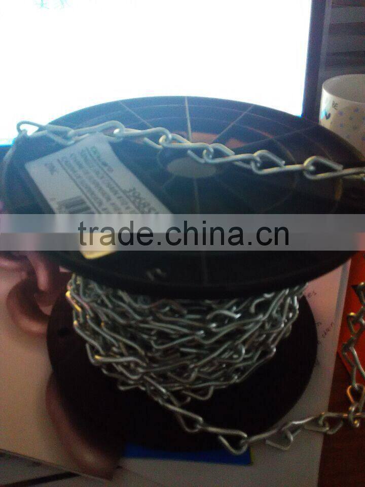 twisted link chain for dog collars and harnesses