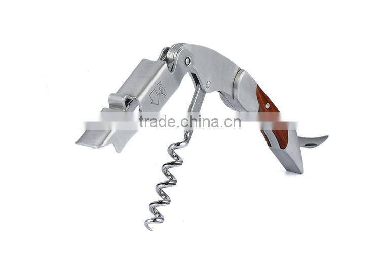 Portable Quick Pulling Promotion Placstic Corkscrew Funny Wine Opener