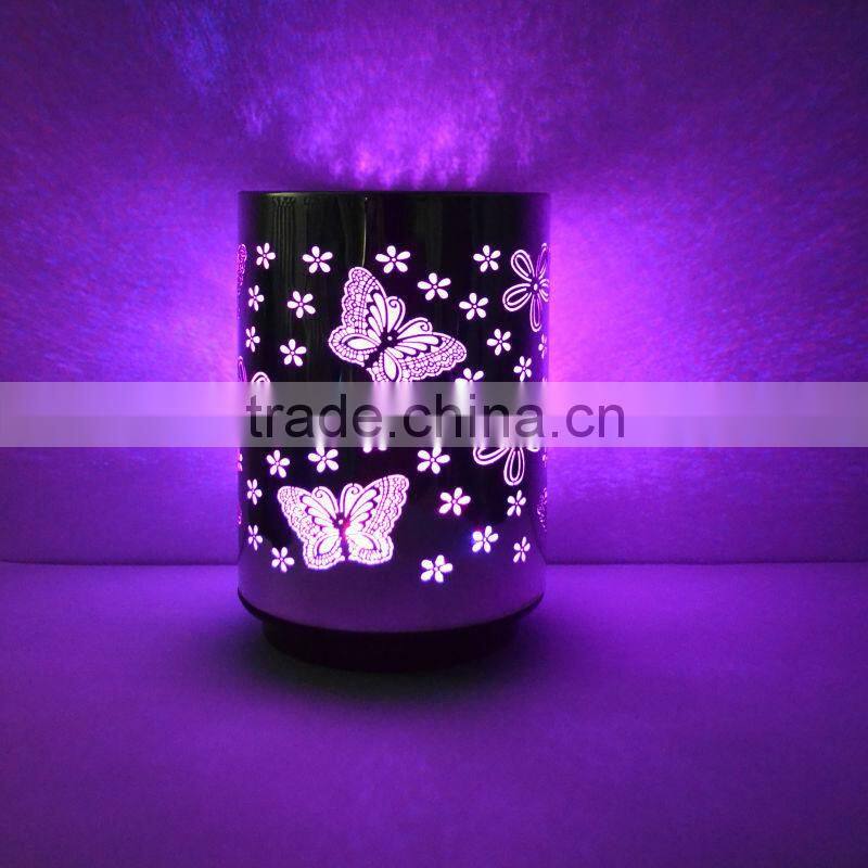 2014 New novelty LED color changing push light, butterfly design table lamp