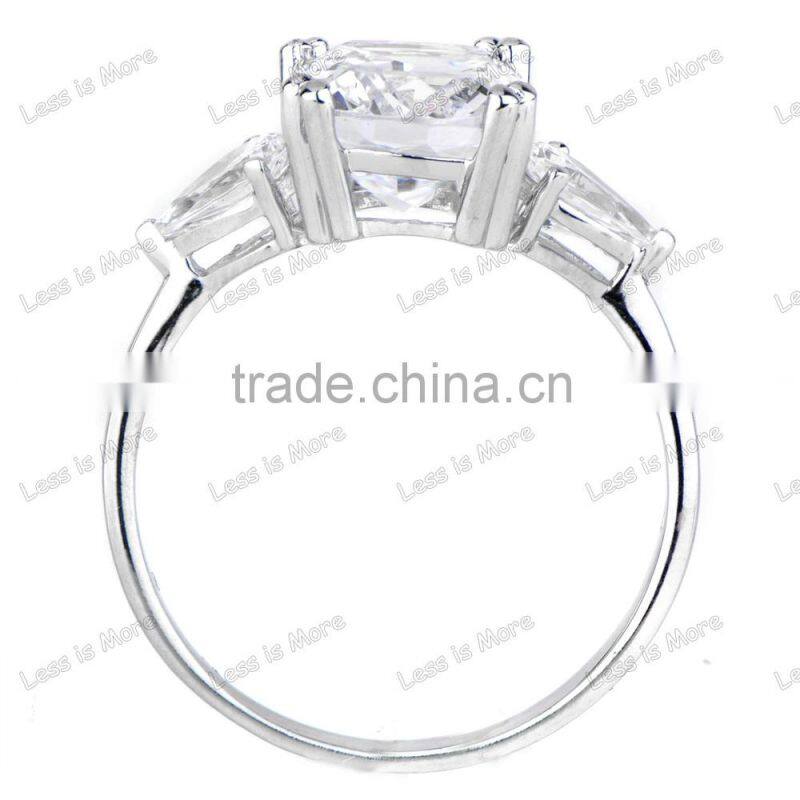 Cushion Cut diamond Engagement s925 Ring