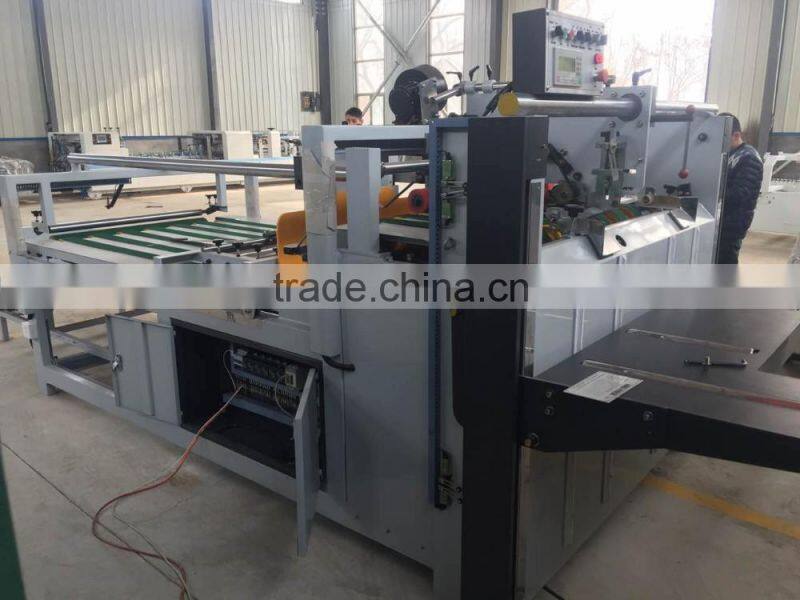 Semi-automatic corrugated carboard folder and gluer machine factory price