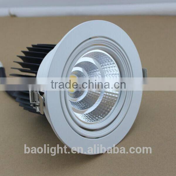 2014 new products cob led recessed downlight 30w 2400lm 110v 220v cri80 warm white 2700k