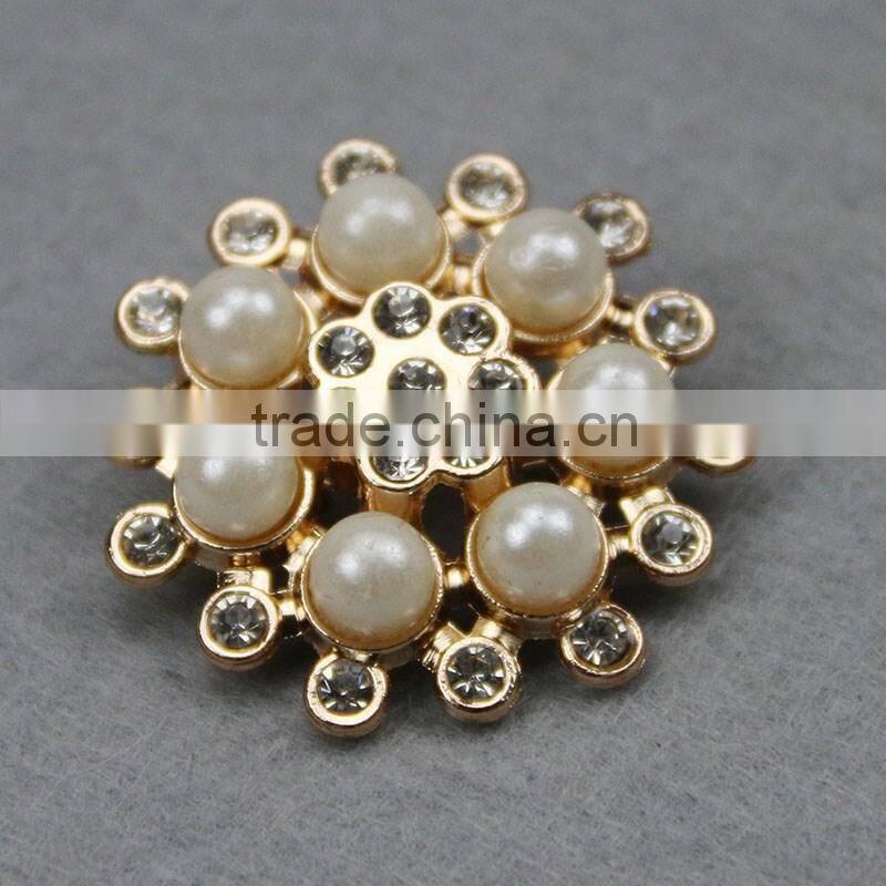 new metal alloy rhinestone brooch pin