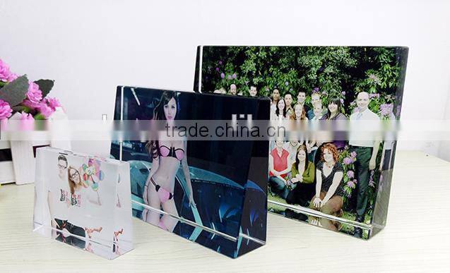 Homemade crystal photo glass cover shadowless uv glue