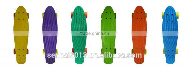 SENHAI 22*6 Inches custom cheap plastic skateboard for kids