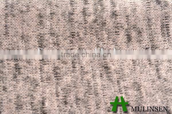Knitting dyed polyester rayon spandex fabric