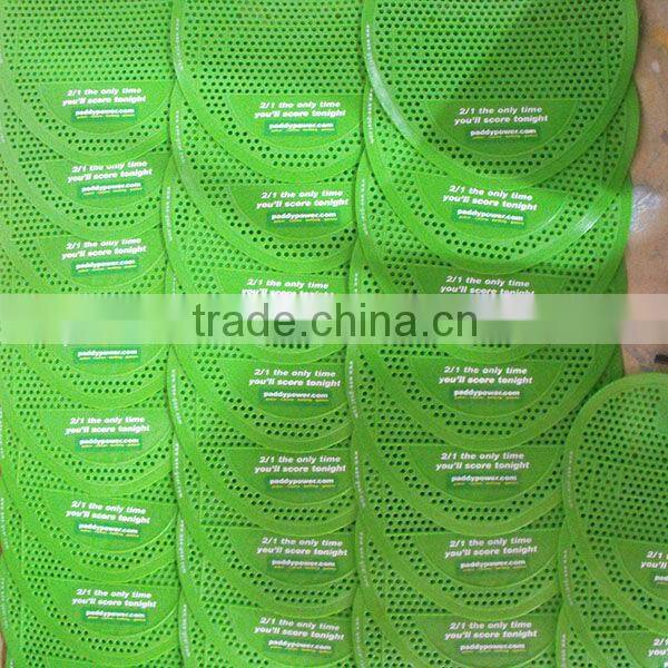 Disposable mat urinal screen classic assembly