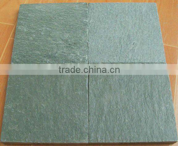 Natural green slate slab flexible stone